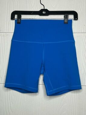 lululemon athletica High-Waist Bike Shorts in Bright Blue